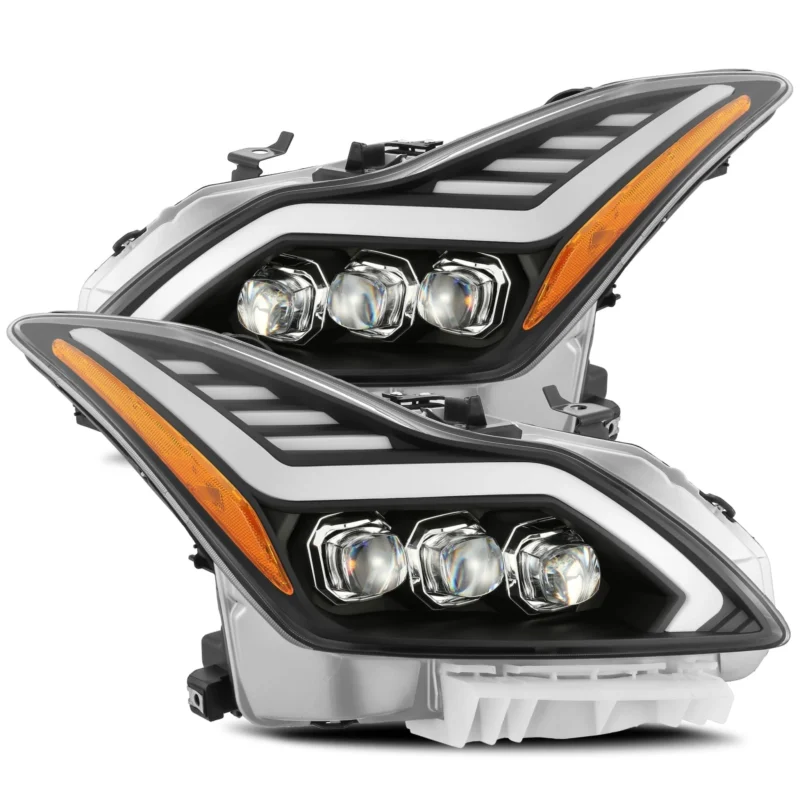 FITS 08-13 Infiniti G37/14-15 Q60 Coupe MK II NOVA-Series LED Projector Headlights Black
