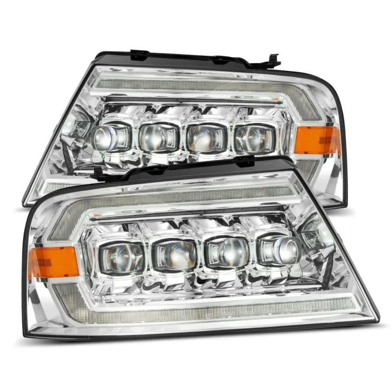 FITS 04-08 Ford F150 / 06-08 Lincoln Mark LT NOVA-Series LED Projector Headlights Chrome