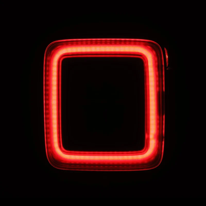 FITS 18-24 Jeep Wrangler JL NOVA-Series Prismatic LED Tail Lights Black-Red - Image 10