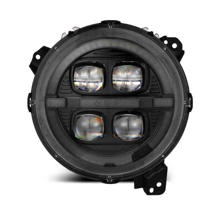 FITS 18-24 Jeep Wrangler JL/Gladiator JT NOVA-Series LED Projector Headlights Alpha-black - Image 11