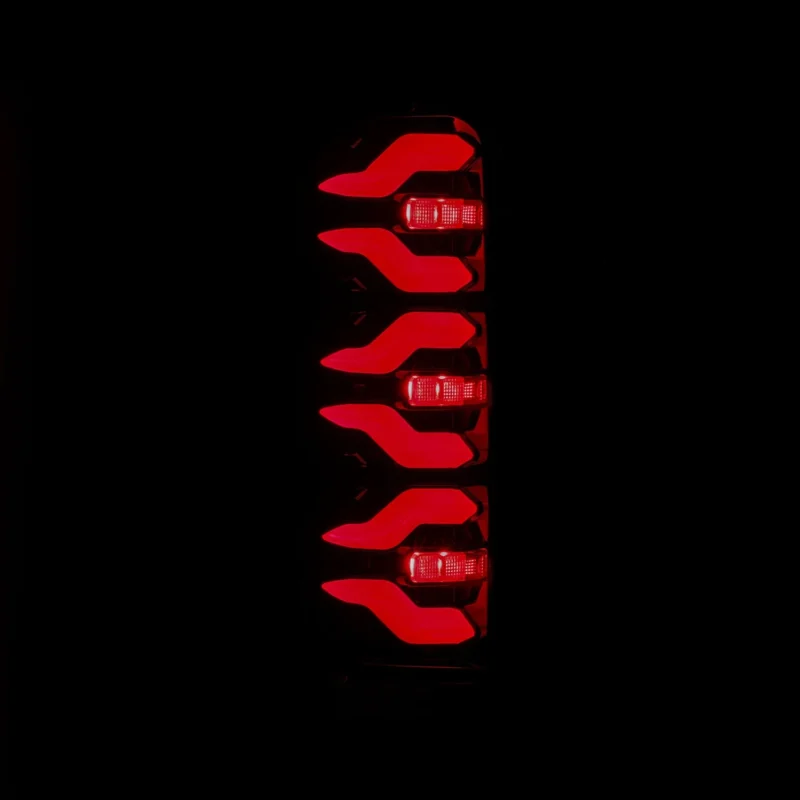 FITS 87-96 Ford F-Series/Bronco LUXX-Series LED Tail Lights Black Red - Image 2