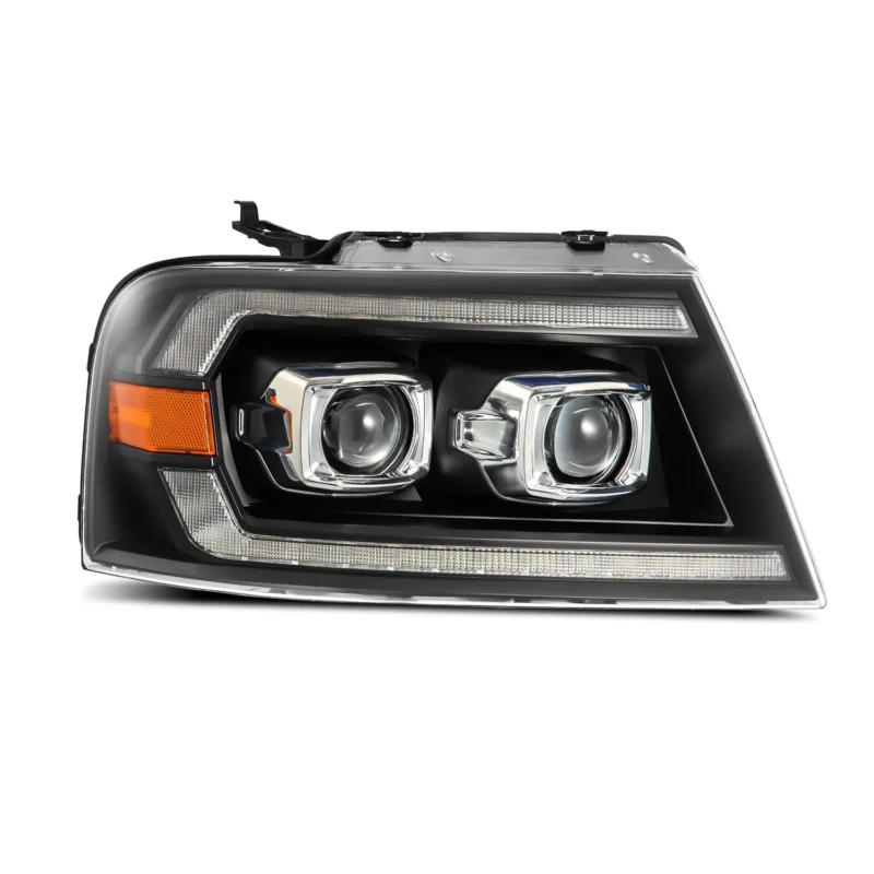 FITS 04-08 Ford F150 / 06-08 Lincoln Mark LT LUXX-Series LED Projector Headlights Black - Image 2
