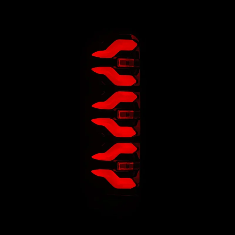 FITS 87-96 Ford F-Series/Bronco LUXX-Series LED Tail Lights Black Red - Image 3