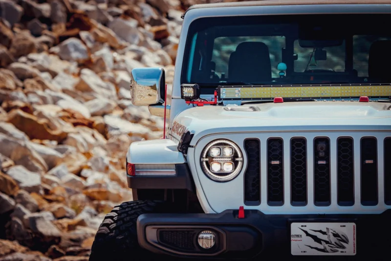 FITS 18-24 Jeep Wrangler JL/Gladiator JT NOVA-Series LED Projector Headlights Alpha-black - Image 3