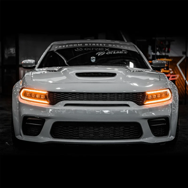 FITS 15-23 Dodge Charger NOVA-Series LED Projector Headlights Black - Image 3