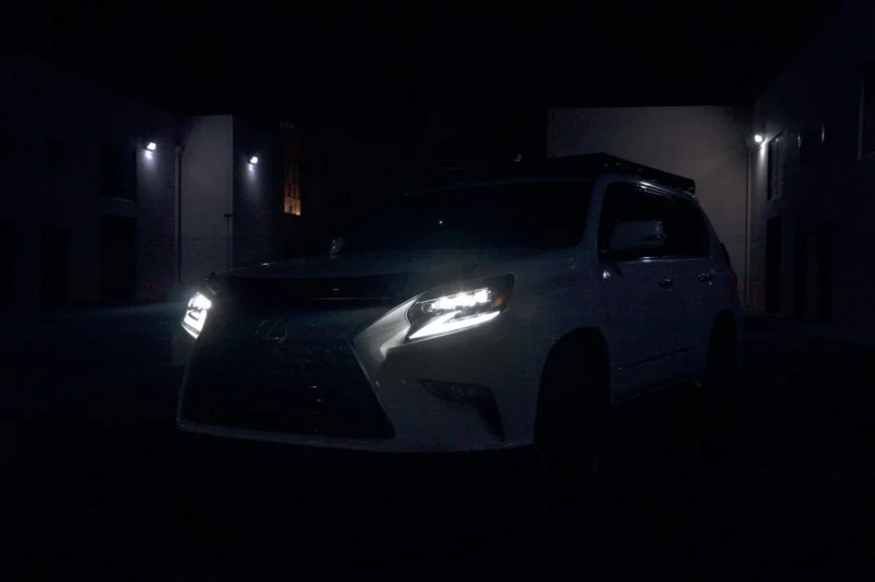 FITS 14-23 Lexus GX 460 NOVA-Series LED Projector Headlights Alpha-Black - Image 3