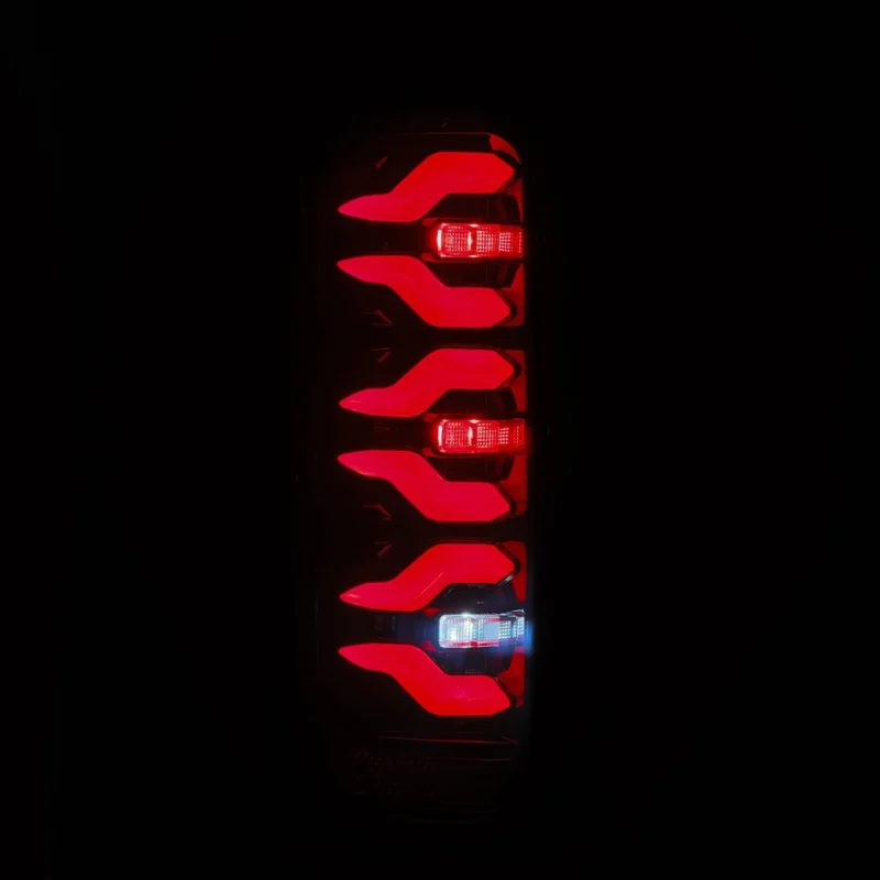 FITS 87-96 Ford F-Series/Bronco LUXX-Series LED Tail Lights Black Red - Image 5