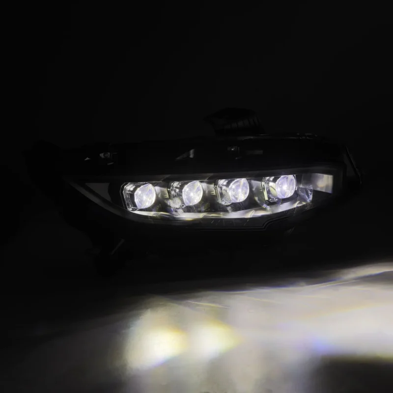 FITS 16-21 Honda Civic NOVA-Series LED Projector Headlights Alpha-Black - Image 5