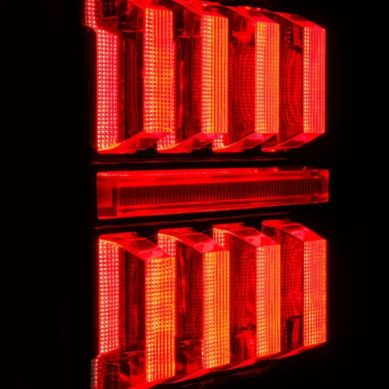 FITS 18-24 Jeep Wrangler JL NOVA-Series Prismatic LED Tail Lights Black-Red - Image 5
