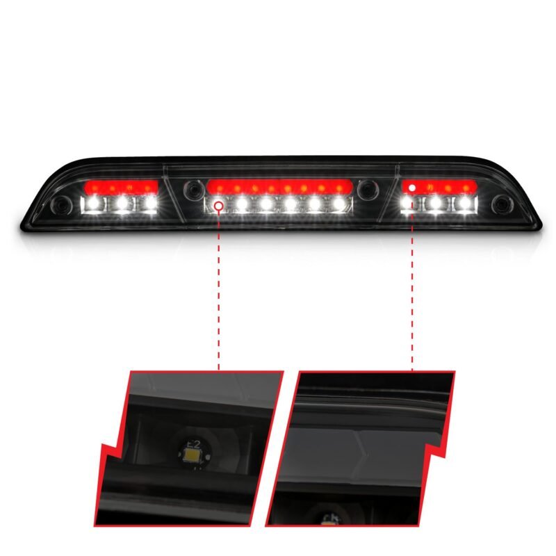 FORD F-150 15-23 / FORD F-250/F-350/F-450 17-22 / RANGER 19-23 LED 3RD BRAKE LIGHT G2 BLACK SMOKE LENS - Image 6
