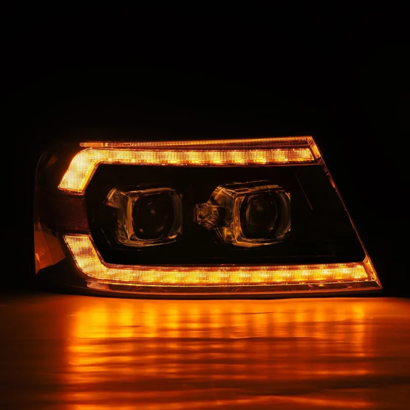 FITS 04-08 Ford F150 / 06-08 Lincoln Mark LT LUXX-Series LED Projector Headlights Black - Image 6
