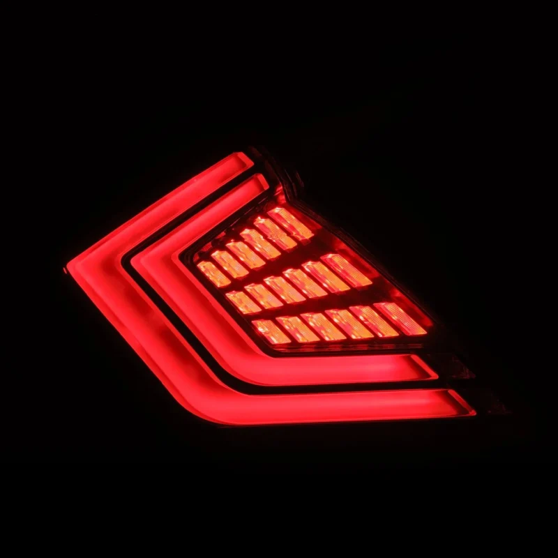 FITS 16-21 Honda Civic Hatchback NOVA-Series Prismatic LED Tail Lights Black Smoke - Image 7
