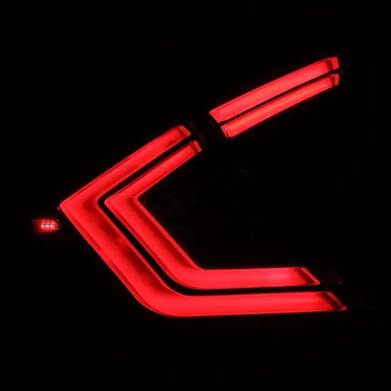 FITS 16-21 Honda Civic Hatchback NOVA-Series Prismatic LED Tail Lights Black Smoke - Image 8