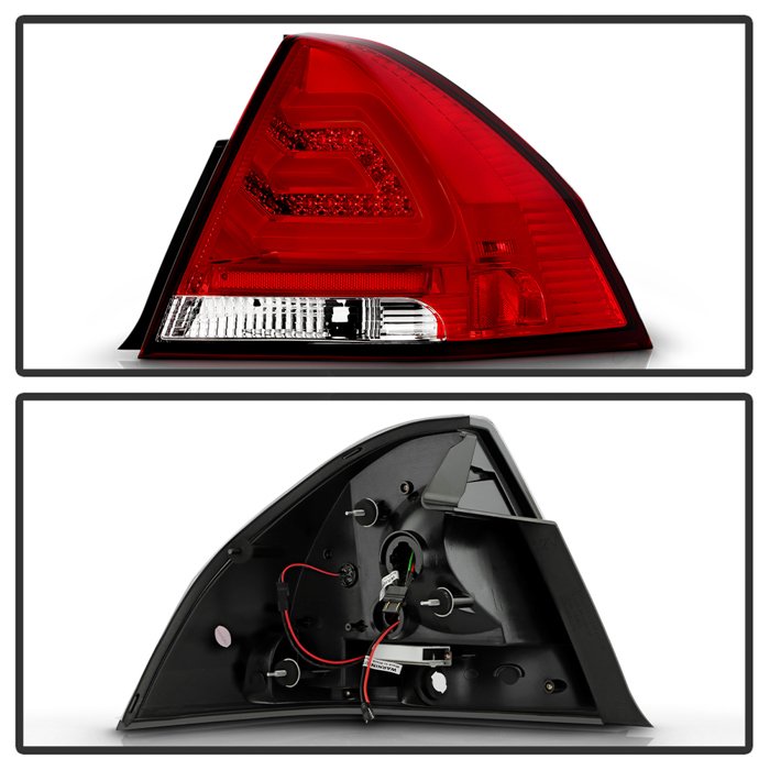 Fits Chevy Impala 06-13 / Impala Limited 14-16 LED Tail Lights - Red Clear - Image 2