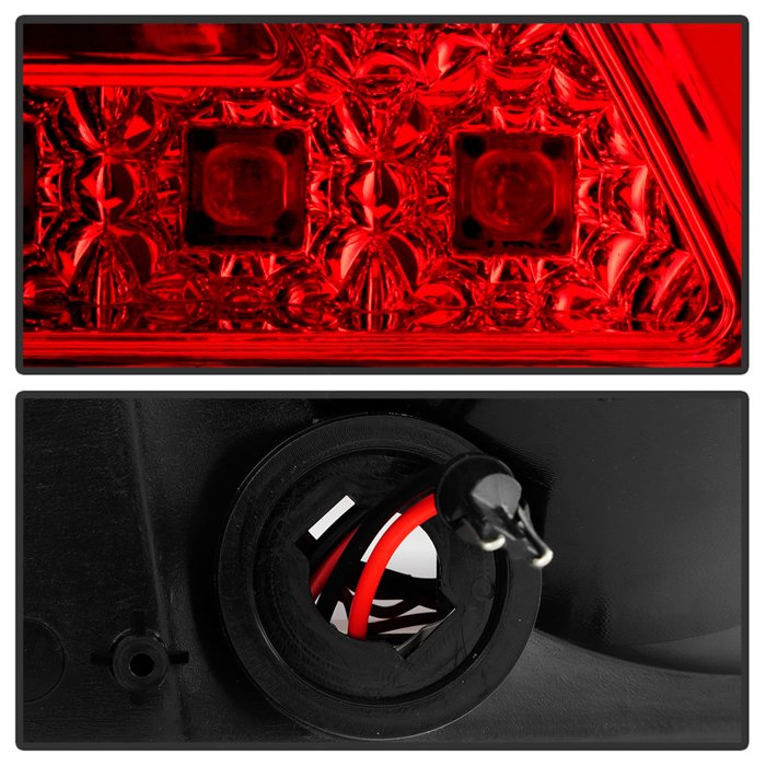 Fits Chevy Impala 06-13 / Impala Limited 14-16 LED Tail Lights - Red Clear - Image 4