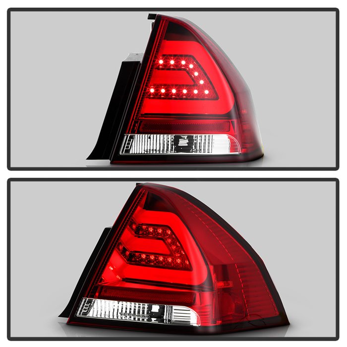 Fits Chevy Impala 06-13 / Impala Limited 14-16 LED Tail Lights - Red Clear - Image 9