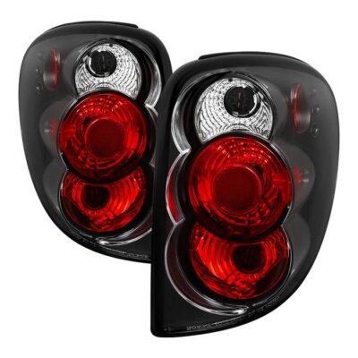 Fits Dodge Caravan/Grand Caravan 01-07 / Chrysler Town & Country 01-07 / Chrysler Voyager 00-03 Euro Style Tail Lights - Black