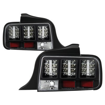 Fits Ford Mustang 05-09 LED Tail Lights - Black