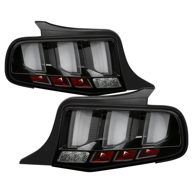 ( Spyder ) Fits Ford Mustang 10-12 Light Bar Sequential Turn Signal LED Tail Lights - Black