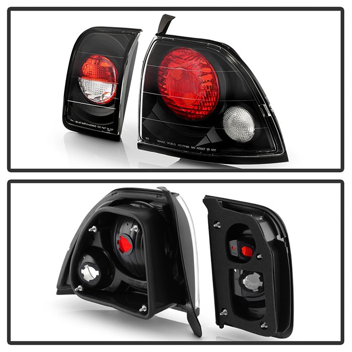 Fits Honda Accord 96-97 Euro Style Tail Lights - Black - Image 7