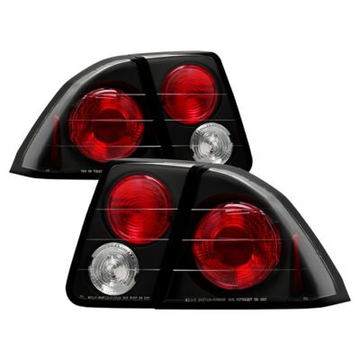 Fits Honda Civic 01-05 4Dr Euro Style Tail Lights - Black