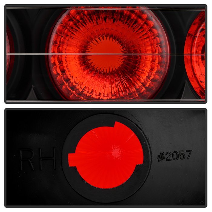 Fits Honda CRX 88-91 Euro Style Tail Lights - Black - Image 6