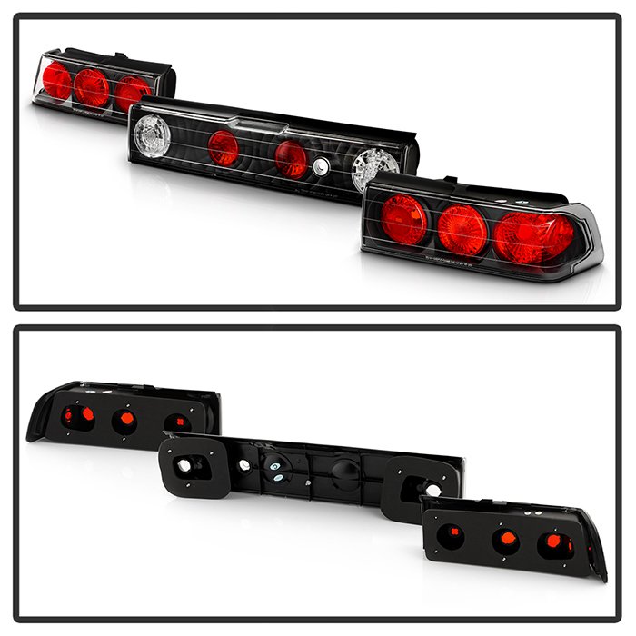 Fits Honda CRX 88-91 Euro Style Tail Lights - Black - Image 8