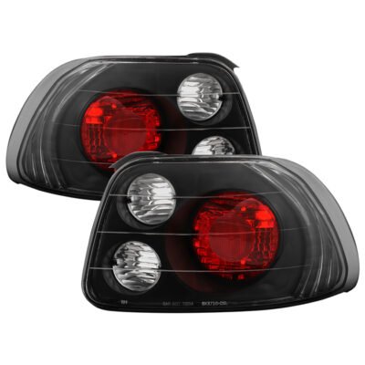 Fits Honda Del Sol 93-97 Euro Style Tail Lights - Black
