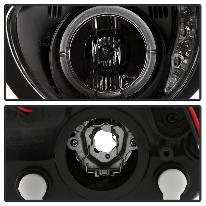 ( Spyder Signature ) Fits Mini Cooper 02-06 Projector Headlights (Halogen model only, not compatible with headlight washer) - DRL - Black - High H1 (Included) - Low H1 (Included) - Image 5