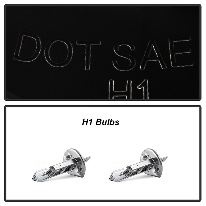 ( Spyder Signature ) Fits Mini Cooper 02-06 Projector Headlights (Halogen model only, not compatible with headlight washer) - DRL - Black - High H1 (Included) - Low H1 (Included) - Image 6