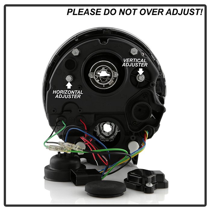 ( Spyder Signature ) Fits Mini Cooper 02-06 Projector Headlights (Halogen model only, not compatible with headlight washer) - DRL - Black - High H1 (Included) - Low H1 (Included) - Image 7