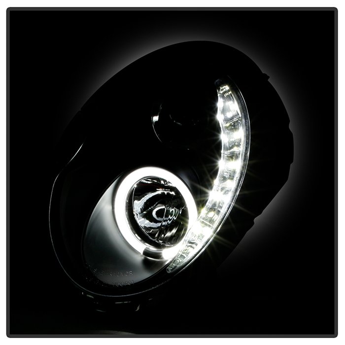 ( Spyder Signature ) Fits Mini Cooper 02-06 Projector Headlights (Halogen model only, not compatible with headlight washer) - DRL - Black - High H1 (Included) - Low H1 (Included) - Image 9