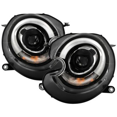 ( Spyder Signature ) Fits Mini Cooper 2010-2012 Projector Headlights - Xenon/HID Model Only ( Not Compatible With Halogen Model ) - DRL - Black
