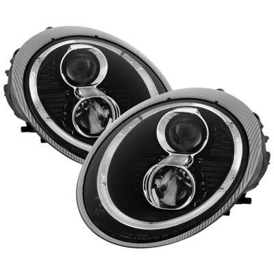 ( Spyder Signature ) Fits Porsche 911 997 2005-2009 Projector Headlights - Halogen Model Only ( Not Compatible With Xenon/HID Model ) - DRL LED - Black