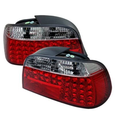 Fits BMW E38 7-Series 95-01 LED Tail Lights - Red Clear