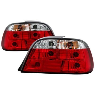 Fits BMW E38 7-Series 95-01 Crystal Tail Lights - Red Clear