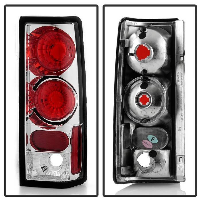 Fits Chevy Astro / Safari 85-05 Euro Style Tail Lights - Chrome - Image 2