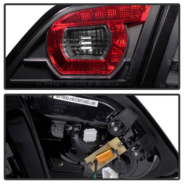 Fits Chevy SS 2014-2016 LED Tail Lights - Black - Image 3