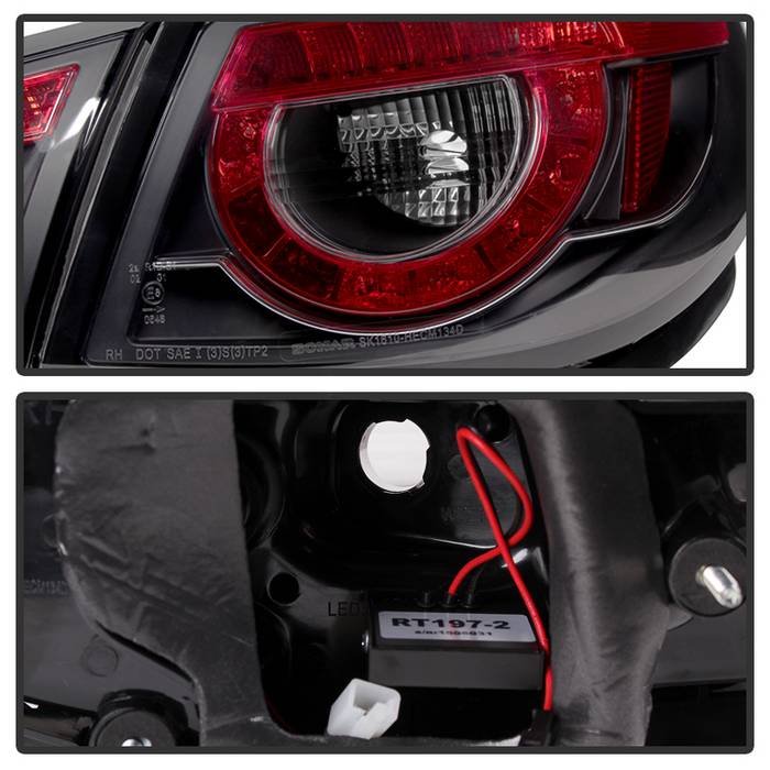 Fits Chevy SS 2014-2016 LED Tail Lights - Black - Image 4
