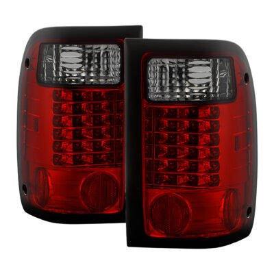 Fits Ford Ranger 01-05 LED Tail Lights - Red Smoke