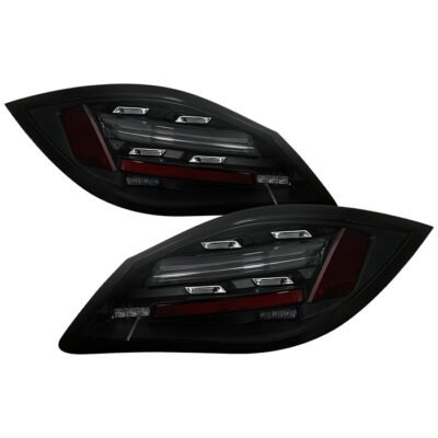 ( Spyder ) Fits Porsche Cayman / Boxster 987 2009-2012 LED Tail Lights - Sequential Signal - Smoke