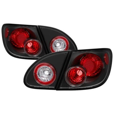 Fits Toyota Corolla 03-08 Euro Style Tail Lights - Black