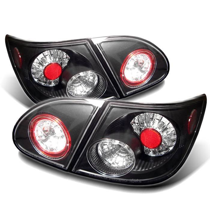 Fits Toyota Corolla 03-08 LED Tail Lights - Black