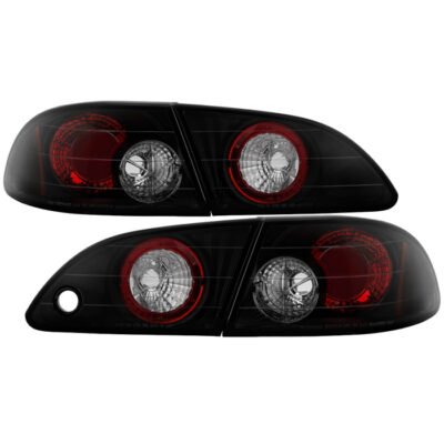 Fits Toyota Corolla 98-02 Euro Style Tail Lights - Black Smoke