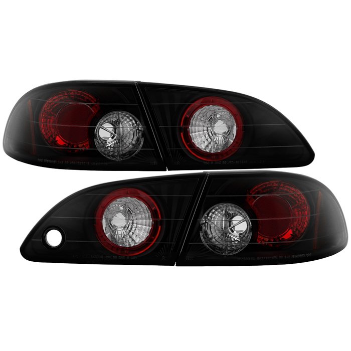 Fits Toyota Corolla 98-02 Euro Style Tail Lights - Black Smoke