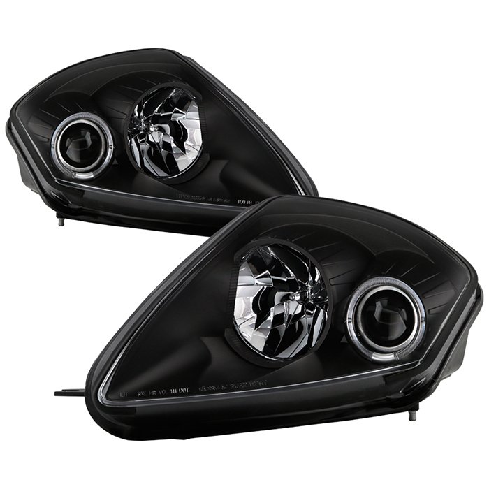 ( Spyder Signature ) Fits Mitsubishi Eclipse 00-05 Projector Headlights - LED Halo - Black - High H1 (Included) - Low H1 (Included)
