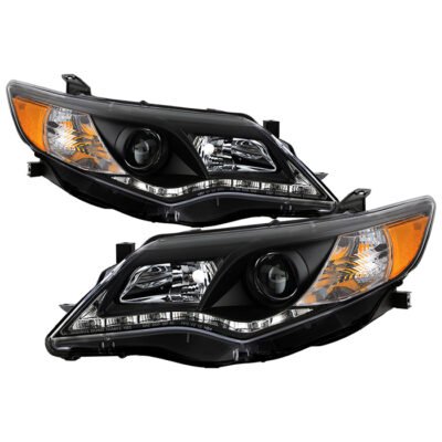 ( Spyder Signature ) Fits Toyota Camry 12-14 Projector Headlights - DRL - Black - High 9005 (Not Included - Low 9006 (Included)