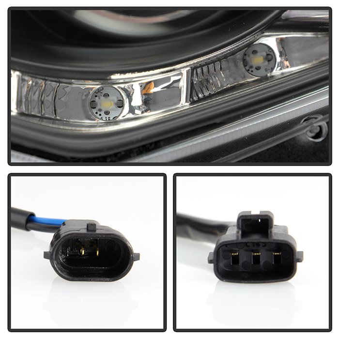 ( Spyder Signature ) Fits Toyota Camry 12-14 Projector Headlights - DRL - Black - High 9005 (Not Included - Low 9006 (Included) - Image 4