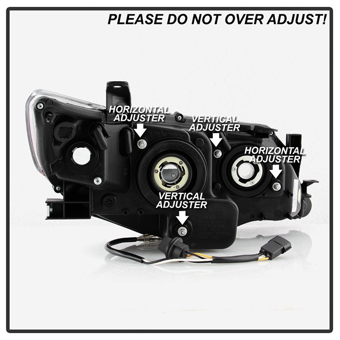 ( Spyder Signature ) Fits Toyota Camry 12-14 Projector Headlights - DRL - Black - High 9005 (Not Included - Low 9006 (Included) - Image 6