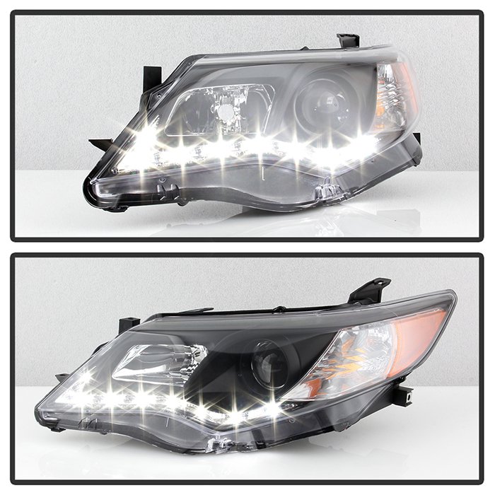 ( Spyder Signature ) Fits Toyota Camry 12-14 Projector Headlights - DRL - Black - High 9005 (Not Included - Low 9006 (Included) - Image 8